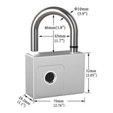 Tuya Bluetooth Fingerprint Padlock Waterproof Anti-theft Padlock USB Smart Bag Dormitory Box Cabinet Key Padlock Door Lock