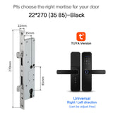 Cerradura intelige X5 Waterproof Tuya Biometric Fingerprint Security Intelligent Smart WiFi APP Password Electronic Door Lock