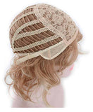 Wig fashion women's long curly hair gradient rose net chemical fiber headgear