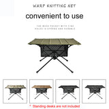 Outdoor Fine-Knitted Under Table Net Bag Portable Lightweight Foldable Desk Storage Mesh Bags for Camping Picnic Fishing