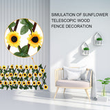 Greenhouse Garden Screening Artificial Flower Leaves Fence Backyard Balconies Trellis Privacy Screen Home Easy Install Indoor