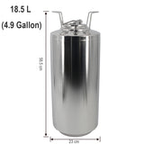 Brand New 18.5L(4.9Gallon ) Stainless Steel Ball Lock Cornelius (Corny) Keg