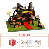 New Diy Dollhouse Kit Wood Little House Miniature Building For Adult Baking Cake Room Kids Toys Doll House Furniture Accessories