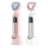 5 In 1 EMS Facial LED Light Therapy Wrinkle Removal Skin Face Lifting Tightening Hot Cool Treatment Skin Care Beauty Machine