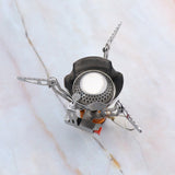 Camping Gas Stove Portable Mini Stove Ignition Adjustable Valve for Outdoor Backpacking Hiking Cooking