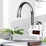 Tankless Temperature Display Instant Hot Water Tap Electric Faucet Water Instant Hot Faucet Water Heater Water Heating