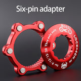 MUQZI Bike Centerlock to 6-Hole Adapter Bike Hub Center Lock Conversion Adapter for Mountain Bikes Bike Hub Adapter