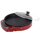 220V Household Electric Crepe Maker Pan Non-stick Electric Baking Pan Deepen Pancake Crepe Baking Pan Machine EU/AU/UK/US