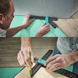 Adjustable Angle Ruler with Lock Measuring Tools Angle Finder Wider Profile Contour Woodworking Tiling Laminate Tools