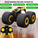 RC Car Stunt Elasticity Sponge Remote Control Car Tire Big Foot Flip 360 Degree Rotation Climbing Anti-collsion Electric Toy Boy