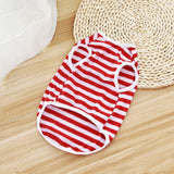 Cute Pet Clothes for Dog Cat Stripe Shirt Puppy Summer Clothing Chihuahua Teddy Vest Shirts Pets Product