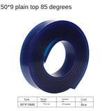 50mm*9mm Flat Silkscreen Squeegee Rubber 55A 65A 75A 80A DIY Silk Screen Printing Ink Scratch Board Tools Squeegee Rubber Blade
