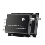 AHD/CVI/TVI Coaxial High-Definition Quad Multiplexer Coaxial Superimposer Plug and Play Support Multi-Node Networking