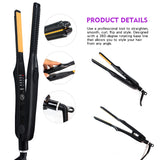 Flat Iron Hair Straightener &amp; Professional Styler  Smoothing Iron Hot Comb Curling Brush 2 in 1 Men Beard Straightening Iron