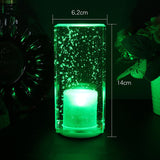 LED Rechargeable Bar Table Lamp Restaurant Cafe Home Colorful Atmosphere Lamp Crystal Lamp Holiday Gift Free Shipping