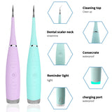 Ultrasonic Sonic Electric Dental Scaler Tooth Calculus Plaque Remover Tool Kit Portable Stains Tartar Clean Tool Whiten Teeth