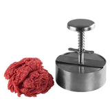 Burger Press Stainless Steel Adjustable Hamburger Patty Maker Patty Making Mold Kitchen Tool