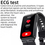 EP01 Blood Glucose Sugar Smart Watch ECG HRV Body Temperature Blood Pressure Monitoring Smart Bracelet for Men Women