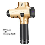 Massage Gun Muscle Relaxation Deep Tissue Massager Fitness Equipment Sport TherapyNoise Reduction Design With LCD Display