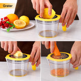 Lemon Juicer Manual Juicer, Fruit Juicer With Built-In Measuring Cup, Non-Slip Silicone Handle