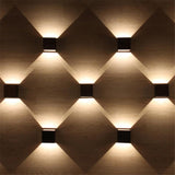 1pc LED Wall Lamp 6W Aluminum AC85-265V Wall-mounted Aisle Corridor Staircase For Bedroom Porch Decoration Bedside Wall Lamp