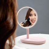Multifunctional Makeup Mirror Table Lamp Night Light Adjustable Brightness Fill Light Mirror Wireless Charging Desktop Mirror