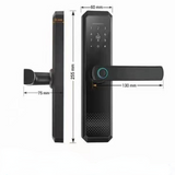 NEW Safety Smart Door Lock OX8  Security Intelligent Biometric Fingerprint Lock TTLock APP IC Card With Key Password Unlock