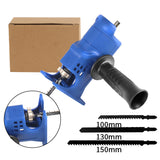 Electric Drill Modified To Electric Saw Reciprocating Jigsaw Adapter Accessories with Sawblade Power Tool Saws Drill To Jigsaw