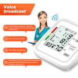 Blood Sphygmomanometers Pressure Monitor Upper Arm Automatic Voice Digital Blood Pressure Cuff Home BP Electric PR Tonometer