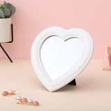Makeup Mirror Vanity Mirror Desk Cosmetic Mirror Heart Shape Mirror for Makeup Handheld Vanity Cosmetic Compact Mirror for Women