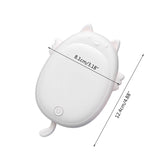 D0AD Cute Cartoon Shape Mini Electric Hand Warmer USB Rechargeable 4000mAh Power Bank Charger Pocket Winter Heater Gifts for