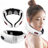 Neck Massager Electric Pulse Neck Massage Pain Relief Tool Health Care Relaxation Cervical Vertebra Physiotherapy Machine 2021