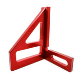 Woodworking Square Protractor Aluminum Alloy Miter Triangle Ruler High Precision Layout Measuring Tool for Engineer Carpenter