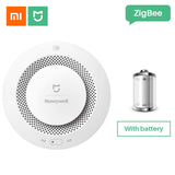 Xiaomi Mijia Honeywell Fire Alarm Photoelectric Smoke Sensor Gas Detector Work With Multifunction Gateway 2 Smart Home Control