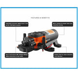 203F 12V Marine Diaphragm Water Pump Self Priming Pump Boat Accessories Showers Toilets Water Transfer Motor for RV Caravan
