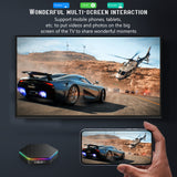 Android 12 Smart TV Box 4K Media Player 6K Decording H.265 VP9 Dual Band WiFi6 BT5.0 Digital Display with Remote Control TV Box