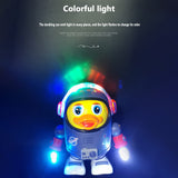 Electric Interactive Dancing Space Ducks Puzzle Enlightenment Light Music Swing Dancing Robot Montessori Educational Toys