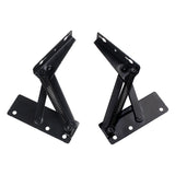 2Pcs Sofa Bed Hinge Adjustable Angle Mechanism Black Metal Multifunctional Supporting Spring Furniture Hinges Hardware
