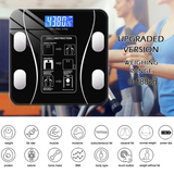 Weighing Scale Bluetooth Body Fat Escamas Smart Electronic BMI Composition Analyzer Fashion Selling Precision Bathroom Black