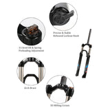 Ultra-light 29'' Mountain Bike Oil/Spring Front Fork Bicycle Accessories Parts Cycling Bike Fork framework mtb 29