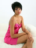 Mechanism chemical fiber wig short straight hair natural fluffy rose net chemical fiber headgear