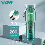Professional hair trimmer cordless barber hair clipper beard electric hair cutting machine adjustable men haircut rechargeable