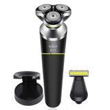VGR multi electric shaver for men rechargeable electric razor adjustable beard body trimmer waterproof face shaving machine