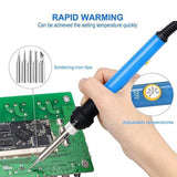60W 220V 110V Electric Soldering Iron Set Tool Kit Solder Wire Tips Stand