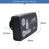Electric Bike Display Universal 36V/48V Waterproof LED Display Control Panel with Headlight Wiring for E-Bike Scooter