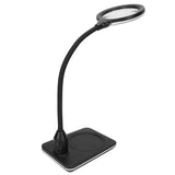Clip/Benchtop Magnifying Lamp 3X Primary 10X Secondary Clip On Soft LED USB Port Adjustable Gooseneck Magnifier with Light u