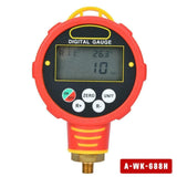 PINTUDY Low / High Pressure Refrigeration Digital Manifold Gauge Tester Pressure Vacuum Meter WK-688H Pressure Gauges Measuring