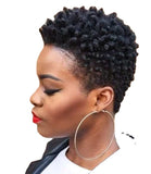 Wig women's short curly hair full top chemical fiber headgear Wig