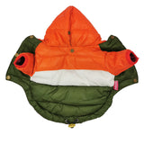 Pet Clothes Autumn/winter Cotton Clothes with Hood Dog Clothes Teddy Puppy Warm Two-legged Cotton Coat Pet Supplies