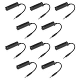 10Pcs Guitar Interface Adapter Worked with Record/Tuning/Audio Processing 3.5mm Audio Cable for iPhone IPod Press &amp; iPa